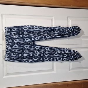 Athleta Aspire Reflection pull-on workout pants - 4 - navy blue/white